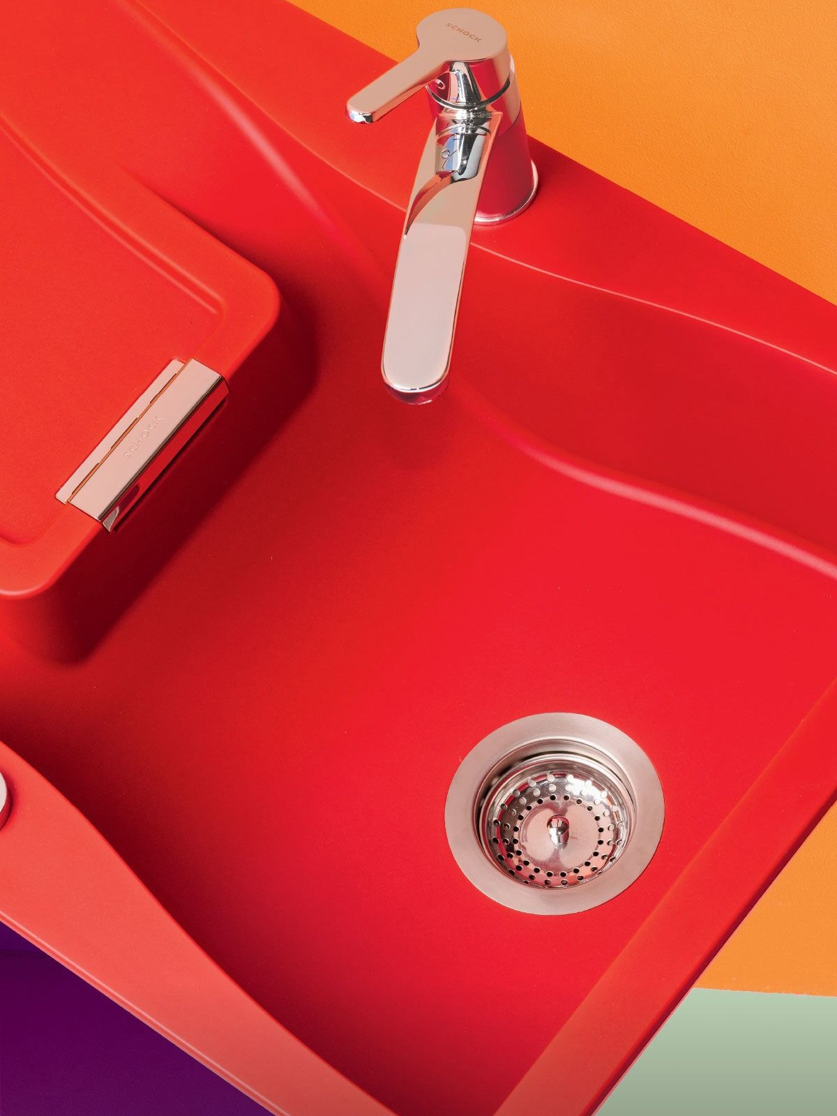Red - Coloured Sinks - Sinks
